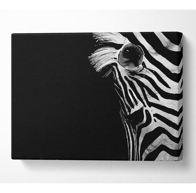 Trauriges Zebra - Druck ModernMoments Größe: 81 cm H x 121,9 cm B x 10 cm T on Productcaster.