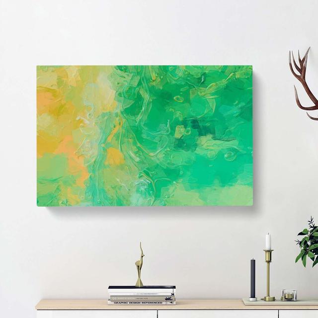 Hold Me In Abstract - Wrapped Canvas Painting East Urban Home Size: 60cm H x 91cm W x 3cm D on Productcaster.