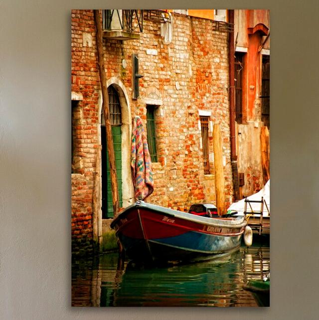 Hanging Blanket by Dano - Wrapped Canvas Photographic Print East Urban Home Size: 46cm H x 30cm W x 4cm D on Productcaster.