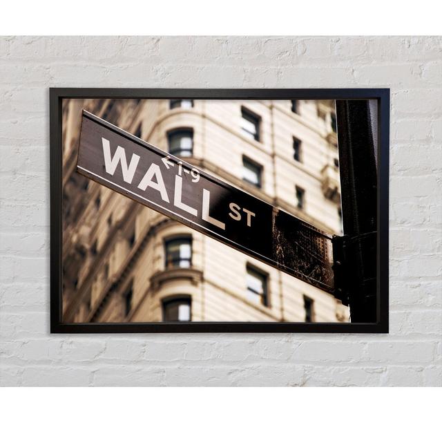 Wall Street - Single Picture Frame Art Prints on Canvas Bright Star Size: 100.1cm H x 141.4cm W x 3.3cm D on Productcaster.