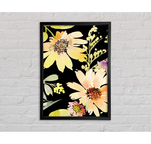 Large Golden Petals Framed Print Bright Star Size: 84.1cm H x 118.9cm W x 3.3cm D on Productcaster.