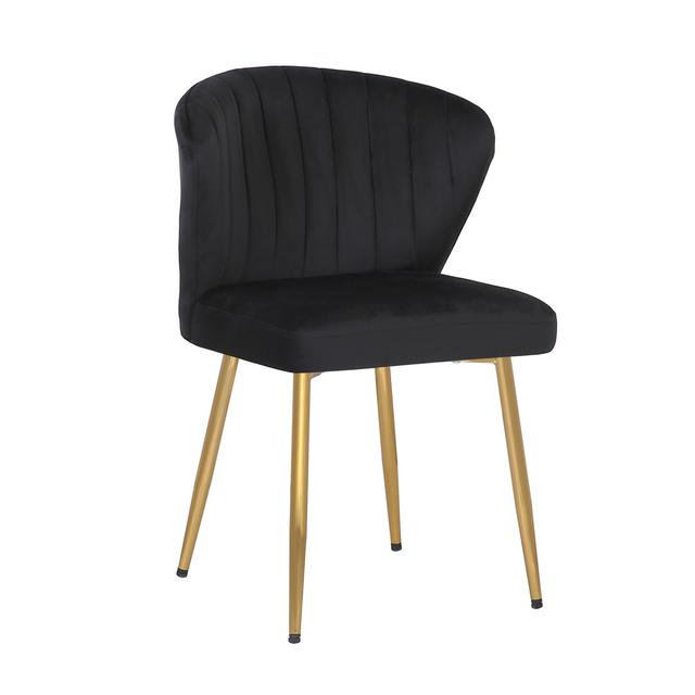 Yokley Upholstered Dining Chair Fairmont Park Upholstery Colour: Black on Productcaster.