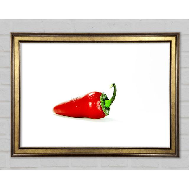 Hot Pepper - Einzelne Bilderrahmen Kunstdrucke Ebern Designs Größe: 29,7 cm H x 42 cm B x 1,5 cm T on Productcaster.