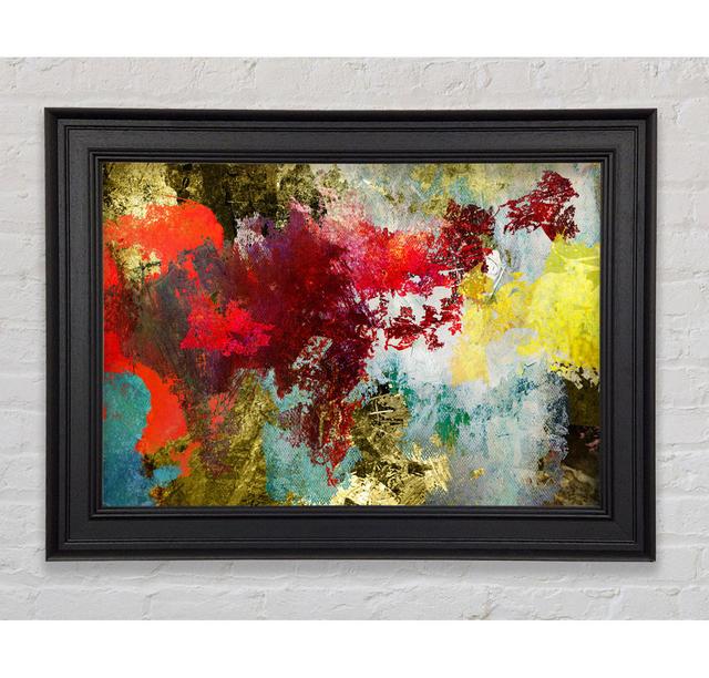 Abstract World Grunge Map - Single Picture Frame Print Ivy Bronx Size: 100cm H x 141.4cm W x 8cm D on Productcaster.