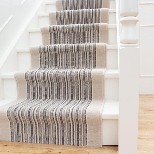 Rug in Cream with Striped Pattern by 17 Stories, Rug Size: Runner 60 x 870cm on Productcaster.