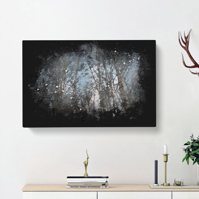 Bare Trees at Twilight - Wrapped Canvas Graphic Art Print East Urban Home Size: 35cm H x 50cm W x 3cm D on Productcaster.