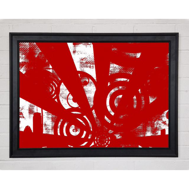 Shaft Of Light Red Framed Print Ivy Bronx Size: 21cm H x 29.7cm W on Productcaster.