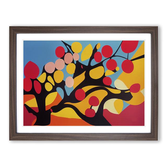 Beauteous Trees - Picture Frame Graphic Art Metro Lane Size: 25cm H x 34cm W x 2cm D, Frame Colour: Walnut on Productcaster.