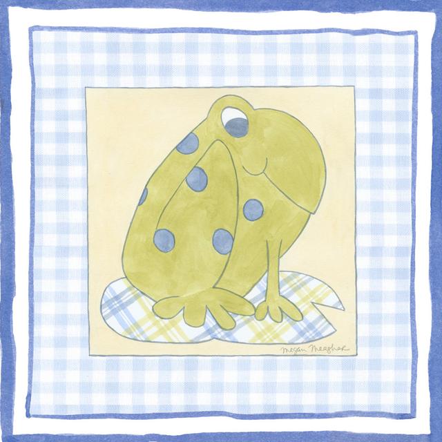 Frog With Plaid (PP) IV by Megan Meagher - Wrapped Canvas Painting Harriet Bee Size: 76cm H x 76cm W on Productcaster.