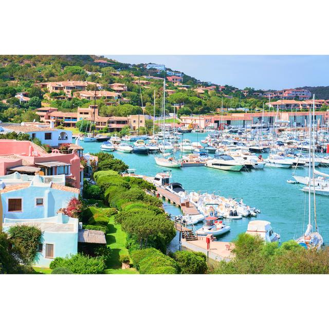 Luxury Yachts In Harbor In Porto Cervo Costa Smeralda Sardina by RomanBabakin - Wrapped Canvas Print 17 Stories Size: 81cm H x 122cm W on Productcaster.