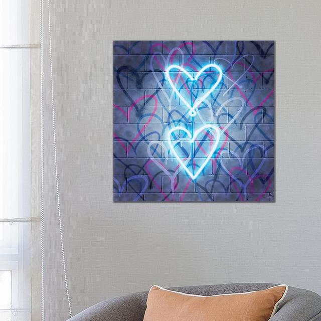 Neon Heart II (Artist: Grace Popp - Orientation: Square) Ivy Bronx Size: 66.04cm H x 66.04cm W x 1.91cm D on Productcaster.