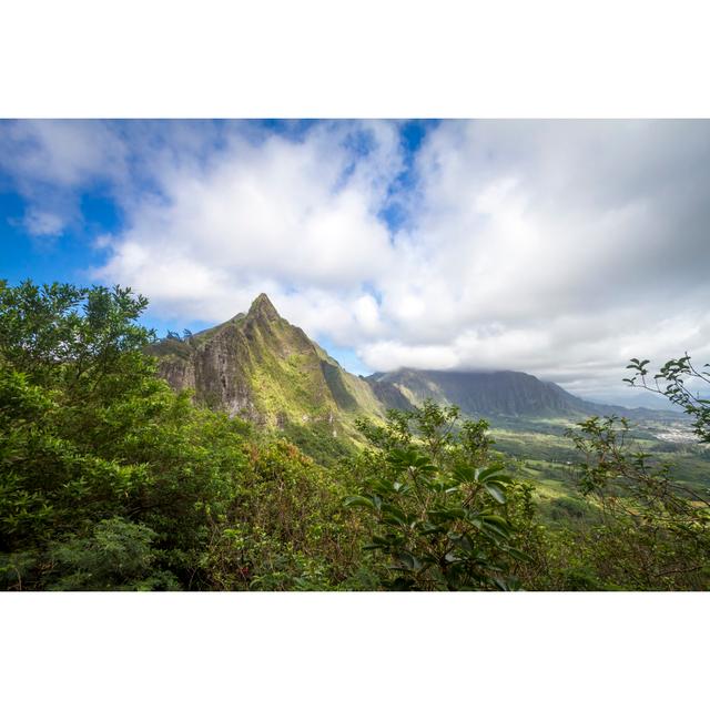 Pali Lookout Oahu Hawaii by Spondylolithesis - Wrapped Canvas Print Alpen Home Size: 20cm H x 30cm W on Productcaster.