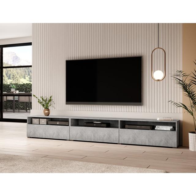 Carlotta TV Stand for TVs up to 78" Metro Lane Colour: Grey Marble on Productcaster.