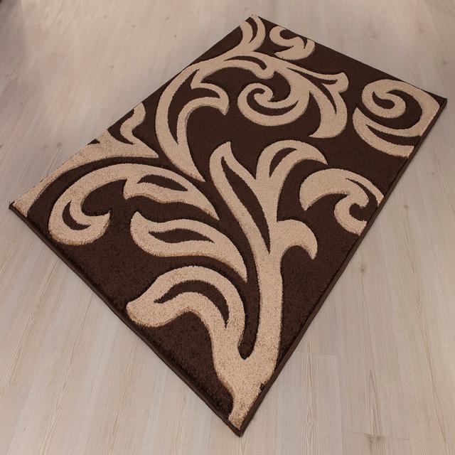 Bucz Machine Woven Brown, Beige Area Rug Marlow Home Co. Rug Size: Rectangle 120 x 170cm on Productcaster.