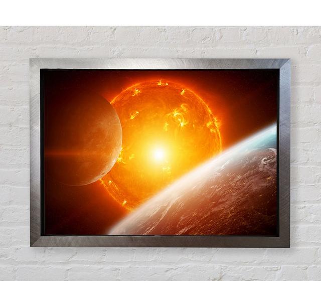 Fire Sun 3 - Print Bright Star Size: 59.7cm H x 84.1cm W on Productcaster.