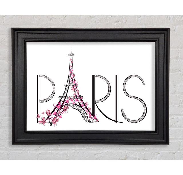 Eiffel Tower Chic 9 Framed Print Happy Larry Size: 42cm H x 59.7cm W x 8cm D on Productcaster.