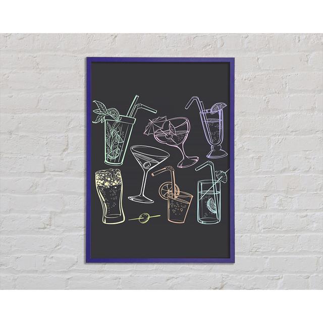 Cocktail Party 2 - Single Picture Frame Art Prints Ophelia & Co. Size: 42cm H x 29.7cm W x 2cm D on Productcaster.