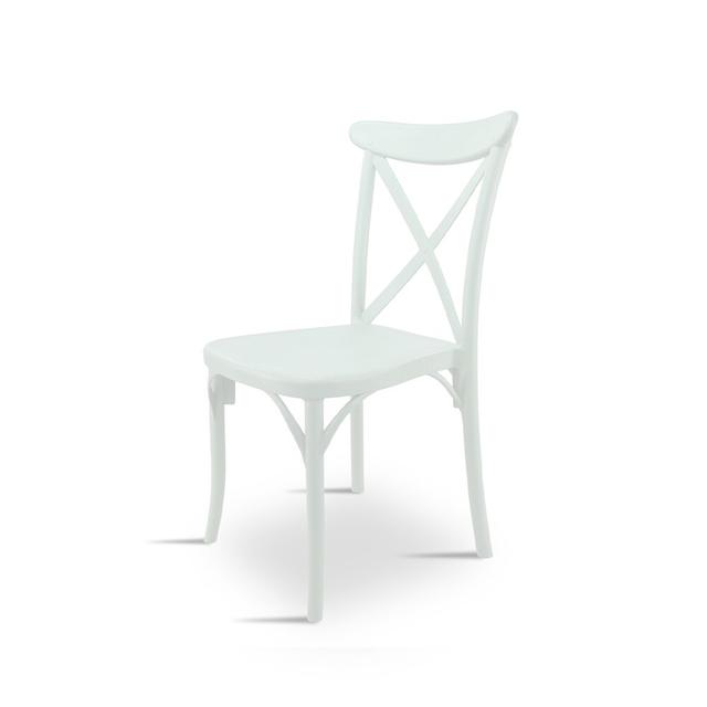 Loewen (polypropylene) Chair - Beige Brambly Cottage Colour: Ivory White on Productcaster.