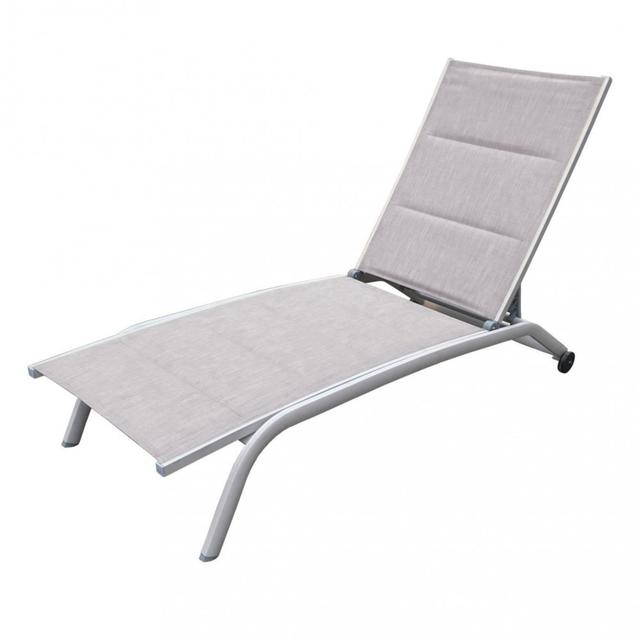 Alexsus Sun Lounger Brayden Studio Colour: Beige on Productcaster.