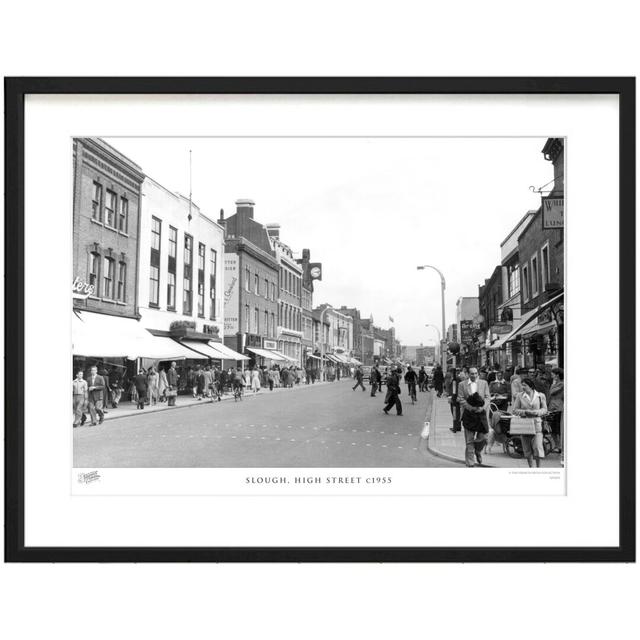 'Slough, High Street C1955' by Francis Frith - Picture Frame Photograph Print on Paper The Francis Frith Collection Size: 60cm H x 80cm W x 2.3cm D on Productcaster.