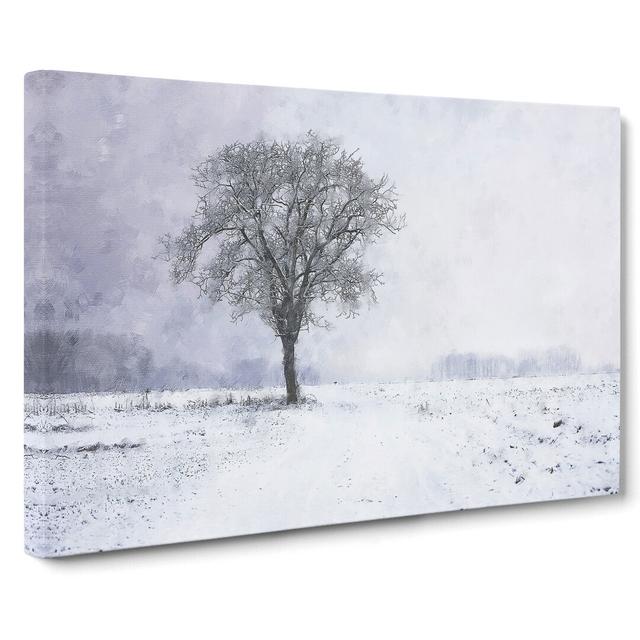 Tree in the Winter Vol.2 - Wrapped Canvas Graphic Art East Urban Home Size: 50cm H x 76cm W x 3cm D on Productcaster.