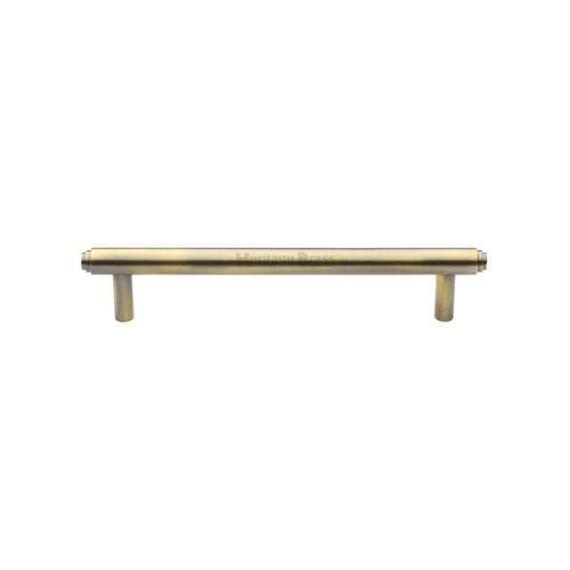 Heritage Cabinet Pull Stepped Design Heritage Brass Finish: Antique Brass, Size: 12.8cm H x 11cm W x 14.7cm D on Productcaster.