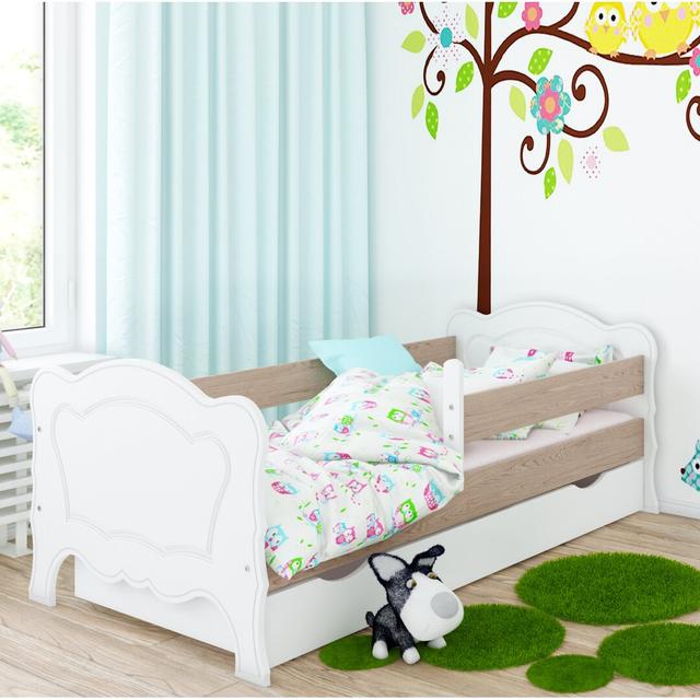 Cabin Bed with Drawer Isabelle & Max Colour (Bed Frame): Oak, Size: European Toddler (80 x 160 cm) on Productcaster.