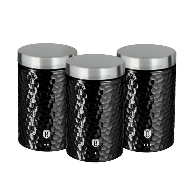 Metal 3 Piece Kitchen Canister Set (Set of 3) Berlinger Haus on Productcaster.