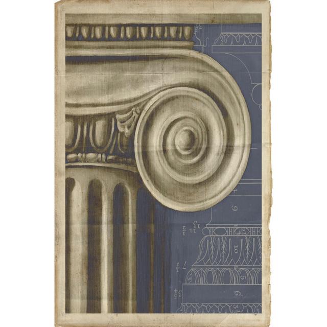 Ionic Architecture I by Ethan Harper - Wrapped Canvas Print Rosalind Wheeler Size: 46cm H x 30cm W x 3.8cm D on Productcaster.