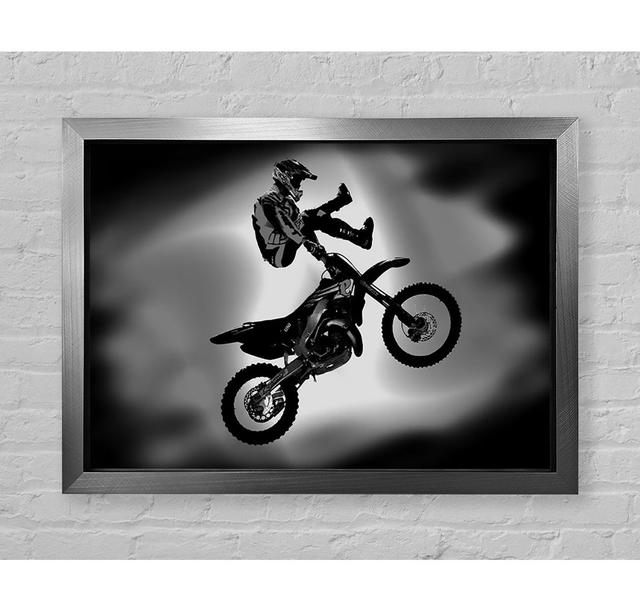 Free Style Motorcross B N W - Print Bright Star Size: 100cm H x 141.4cm W on Productcaster.