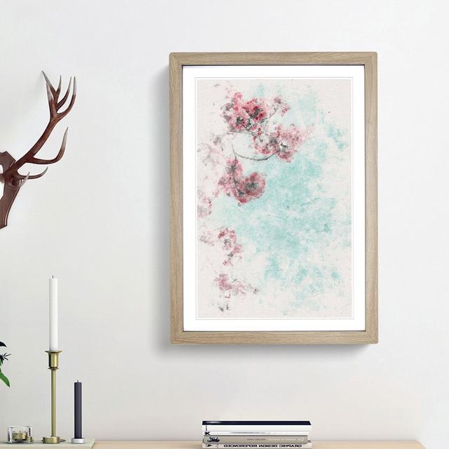 Cherry Blossom Tree Branches - Picture Frame Painting Print on MDF East Urban Home Size: 63cm H x 45cm W x 2cm D, Frame Option: Oak Framed on Productcaster.