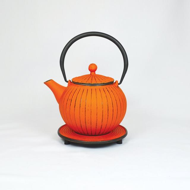 Bloomsbury Market Fatimata 0.8ml Solid Colour Teapot Bloomsbury Market Colour: Orange on Productcaster.