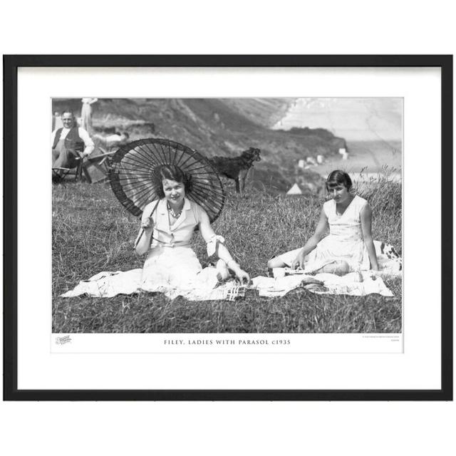 Filey, Ladies With Parasol C1935 - Single Picture Frame Print The Francis Frith Collection Size: 28cm H x 36cm W x 2.3cm D on Productcaster.