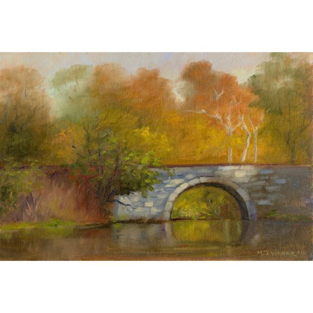 The Bridge - Wrapped Canvas Art Prints Rosalind Wheeler Size: 81cm H x 122cm W on Productcaster.