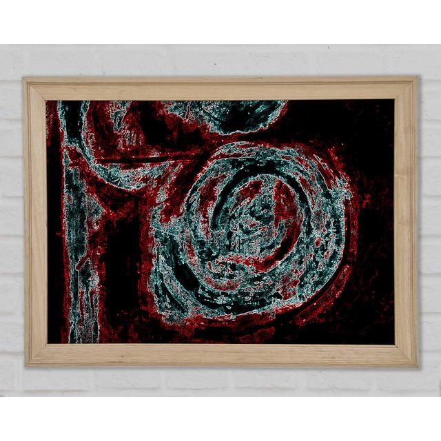 Red N Blue Mayhem Framed Print Ivy Bronx Size: 42cm H x 59.7cm W on Productcaster.