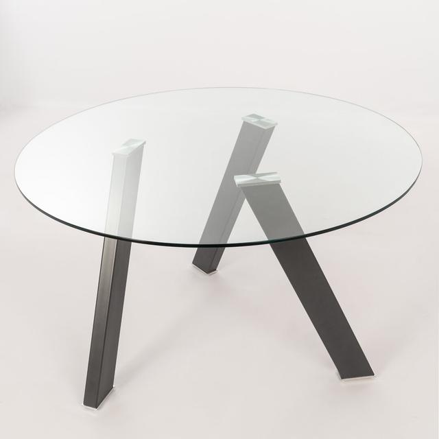 Tristani Dining Table Ebern Designs Table Base Colour: Grey Anthracite on Productcaster.