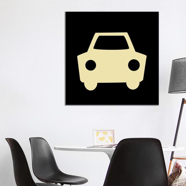 Beep Beep Car by 5by5collective - Wrapped Canvas Print Latitude Run Size: 93.98cm H x 93.98cm W on Productcaster.