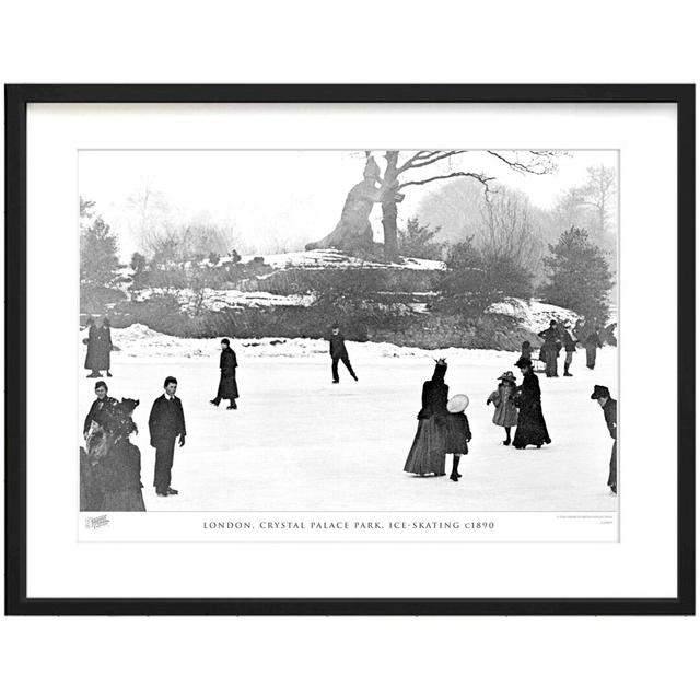 'London, Crystal Palace Park, Ice-Skating C1890' by Francis Frith - Picture Frame Photograph Print on Paper The Francis Frith Collection Size: 40cm H on Productcaster.