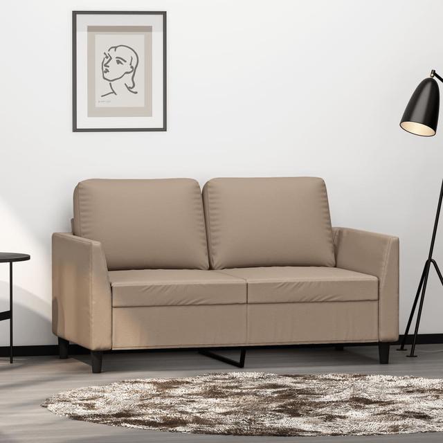 Vidaxl 2-Sitzer-Sofa Schwarz 120 Cm Kunstleder 359328 DEvidaxl Stoff: Cappuccino-Braun Kunstleder on Productcaster.