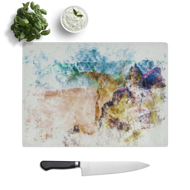 Sandwood Bay Beach in Lairg Scotland Watercolour Chopping Board East Urban Home Size: 28.5cm W x 39cm L on Productcaster.