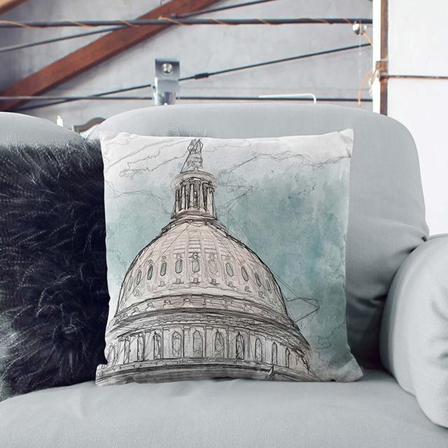 Capitol Hill White House Cushion with Filling East Urban Home Size: 55cm H x 55cm W x 20cm D on Productcaster.