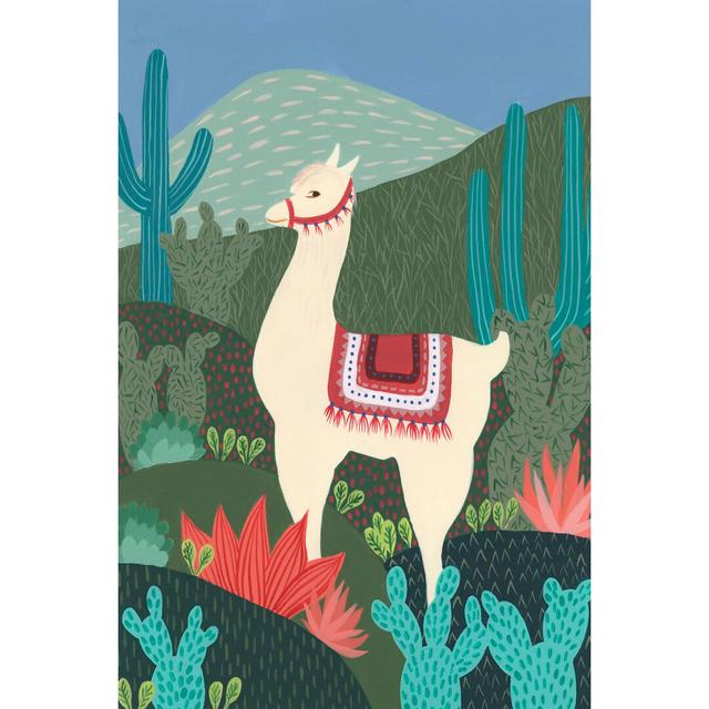 Desert Llama II - Wrapped Canvas Print Gracie Oaks Size: 122cm H x 81cm W x 3.8cm D on Productcaster.