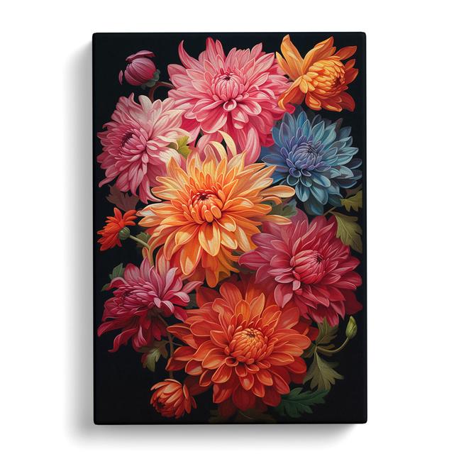 Chrysanthemums Symbolism Art - No Frame Art Prints Marlow Home Co. Size: 50cm H x 35cm W x 3cm D on Productcaster.