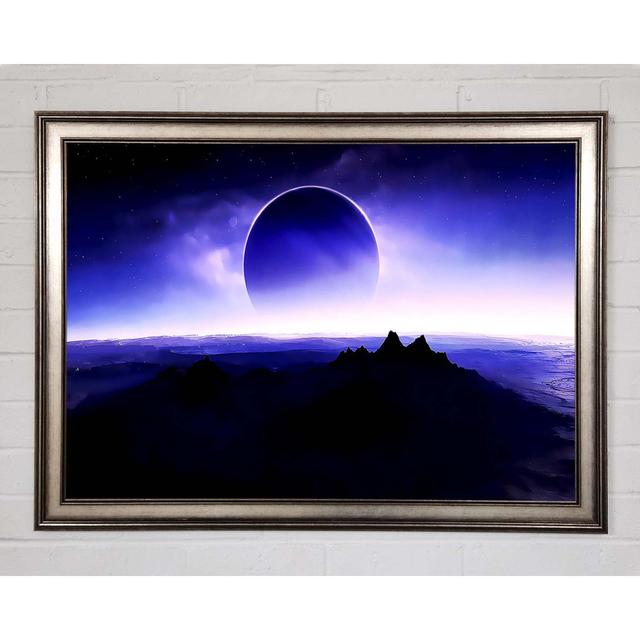 Solar Planet Framed Print House of Hampton Size: 29.7cm H x 42cm W x 1.5cm D, Format: Black Framed Paper on Productcaster.