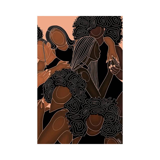 Melanin Sistas by Colored Afros Art - Wrapped Canvas Graphic Art Latitude Vive Size: 30.48cm H x 20.32cm W x 1.91cm D on Productcaster.