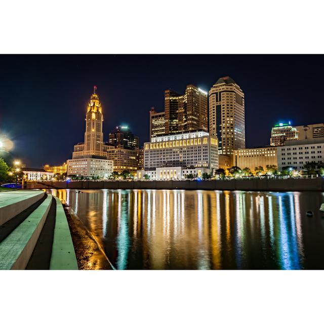 Columbus Ohio Scioto Riverfront by Long_Strange_Trip_01 - Wrapped Canvas Photograph 17 Stories Size: 30cm H x 46cm W on Productcaster.