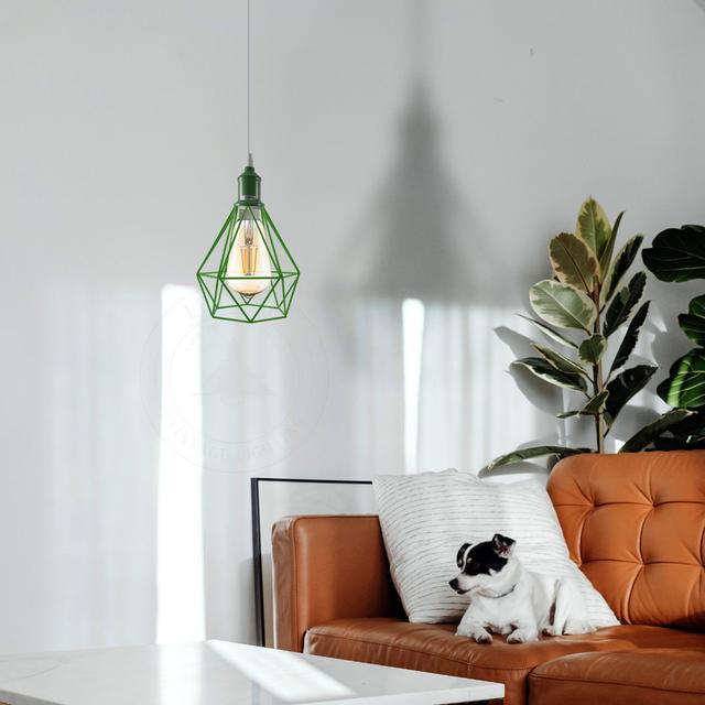 Berrin 1 - Light Single Pendant Borough Wharf Finish: Green, Bulb Included: Yes on Productcaster.