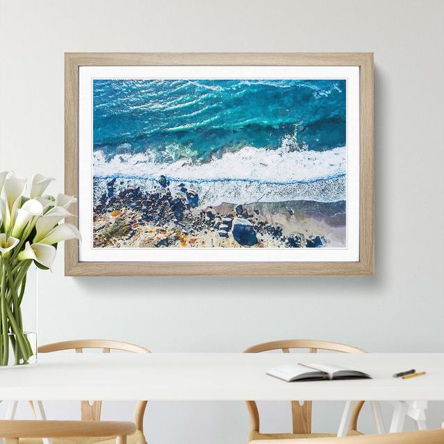 Stinson Beach in San Francisco - Picture Frame Graphic Art Print East Urban Home Frame Option: Oak Framed, Size: 48cm H x 65cm W x 2cm D on Productcaster.