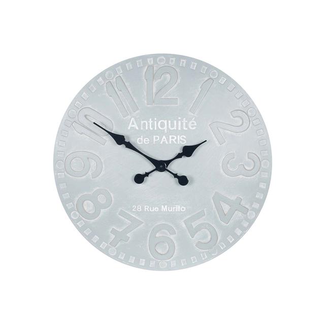 Duell 51cm Wall Clock 17 Stories Colour: Stone Grey on Productcaster.