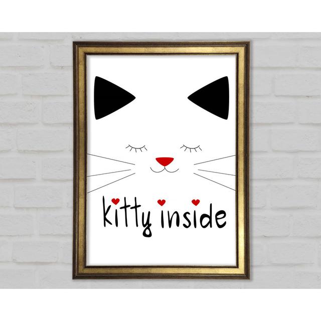 Kitty Inside - Print Happy Larry Size: 42cm H x 29.7cm W x 1.5cm D on Productcaster.